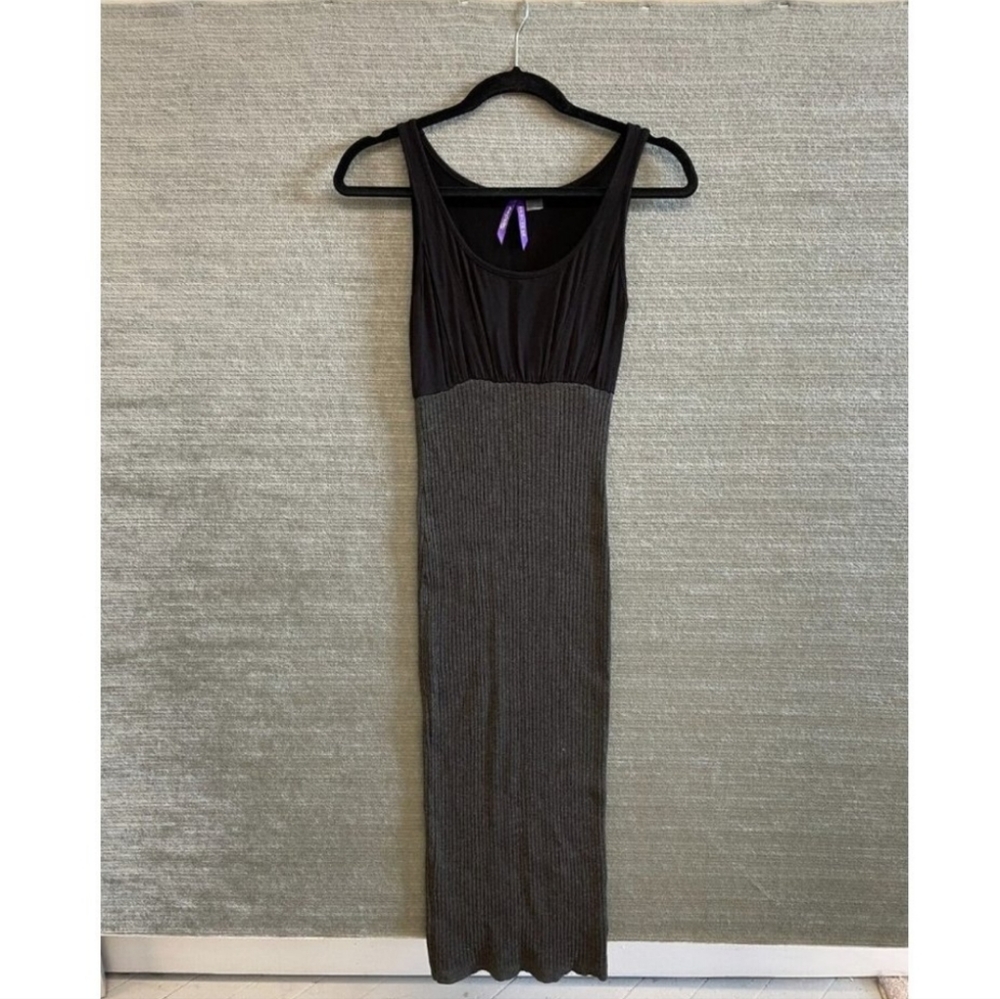 Seraphine Dress Womens US 2 Maternity Ribbed Midi Nursing Bodycon